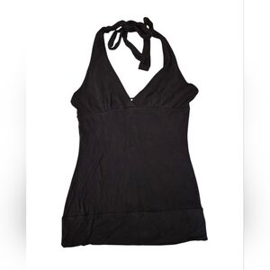 American Rag Black Halter V-Neck Camisole Top